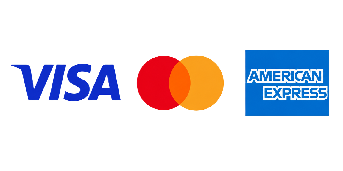 Visa, Mastercard, American Express